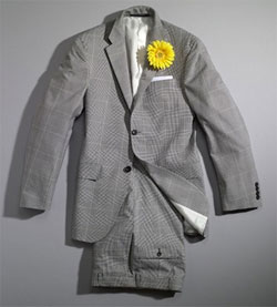 Black Glen Plaid Suit via hickey, $328.50