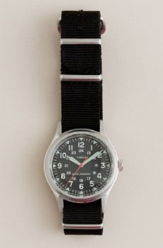 Timex Military Watch via J.Crew, $150.00
