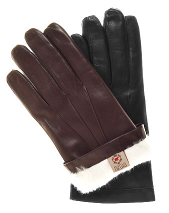 Men's Italian Rabbit Fur Gloves By Fratelli Orsini via Leather Gloves Online, $85.95