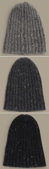 Tweed Cashmere Hat via Bottega Veneta, $149.00