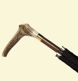 Men's Stag's Horn Handle Umbrella via www.swaineadeney.co.uk, $580.57
