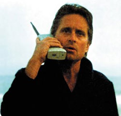MB GG with first cell phone, the Motorola DynaTAC 8000x