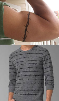 Juicy Couture Barbed Wire Sweater via Saks Fifth Avenue, $168.00