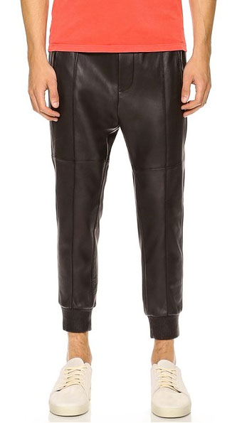 DSQUARED2 Leather Jogging Pants via East Dane, $1295.00
