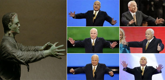John McCain = Old Frankenstein