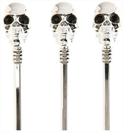 D. L. & Co. Silver-Plated Skull Swizzle Sticks via Barney's, $195.00